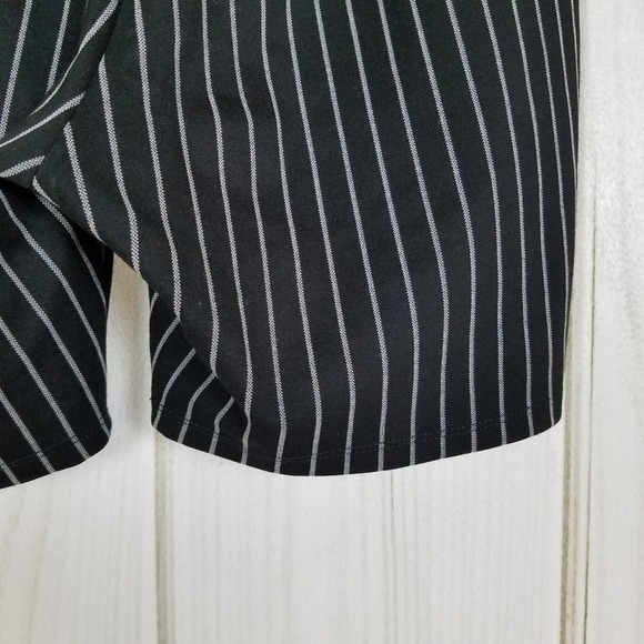 Lovers + Friends Black Striped High Waist Biker Shorts - Picture 6 of 8